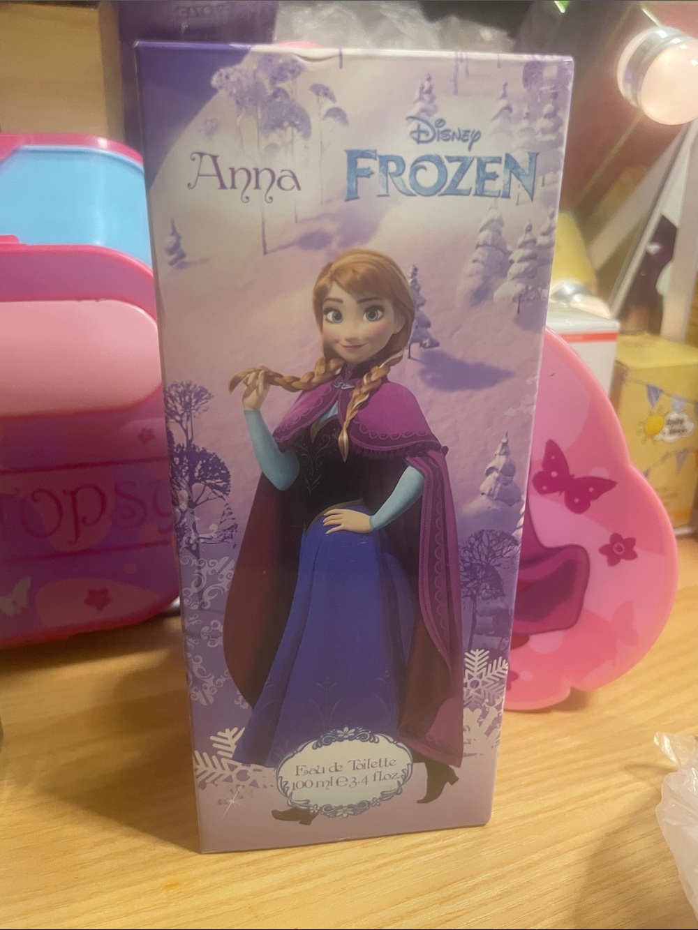 Disney Anna Frozen Character Gift Box in Purple and Blue